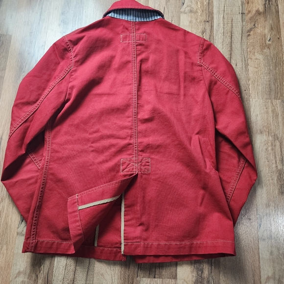 Women's Eddie Bauer Red Button Front Utility Shirt Jacket Size Small - Picture 5 of 15